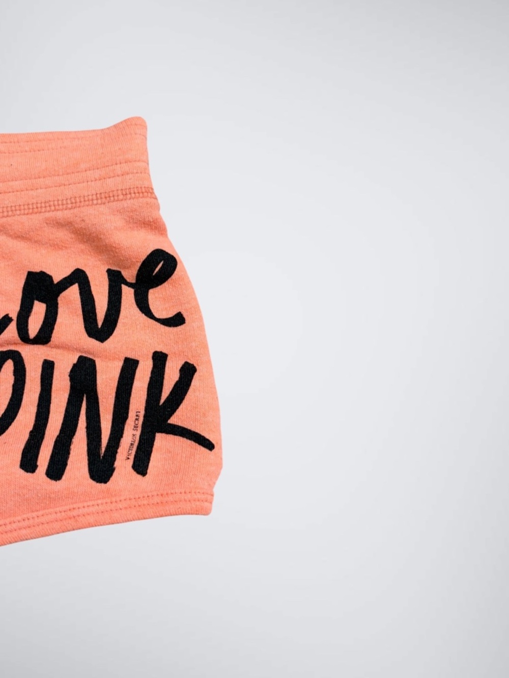 Early 2000s VS PINK Peach Booty Micro Mini Shorts - Picture 4 of 7